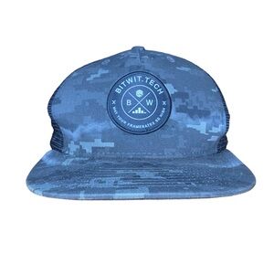 Decky 3021 Camouflage 5-Panel Ripstop Trucker Hat, Flat Bill Snapback Cap